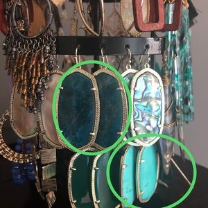 2 Kendra Scott Danielles- Teal and Teal Aphrodite